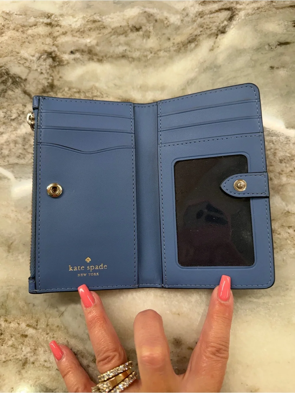 kate spade blue wallet